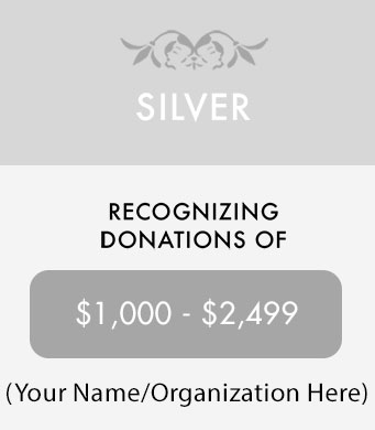 Silver recognizing donations of the money